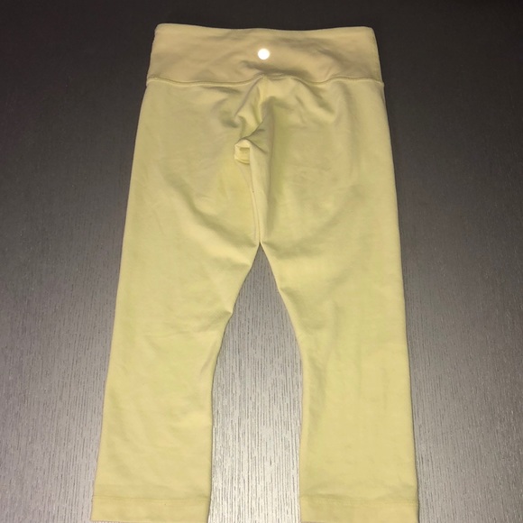rara Lululemon Wunder Under yellow  cotton size 4 - Picture 4 of 7